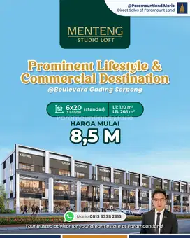 Ruko di Kawasan Bisnis Premium Gading Serpong 6x20