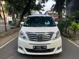TERMURAH!!! ALPHARD 2.4 X 2012 PUTIH KM 121rb (ASLI DARI BARU)