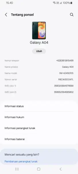 samsung a 04 4/64 fulset