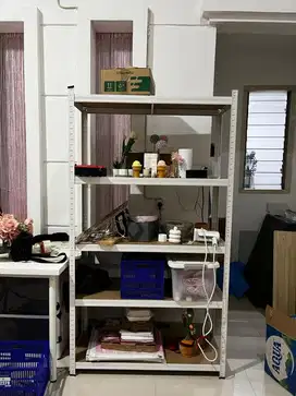 Rak putih 5 susun