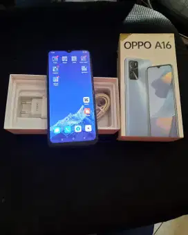 Oppo A16 Resmi ram 4/64 Fullset Segel ori semua