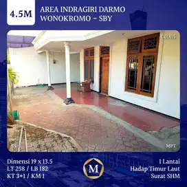 Rumah Lama Pusat Kota dkt Indragiri Raya Darmo Mayjend Sungkono Sutos
