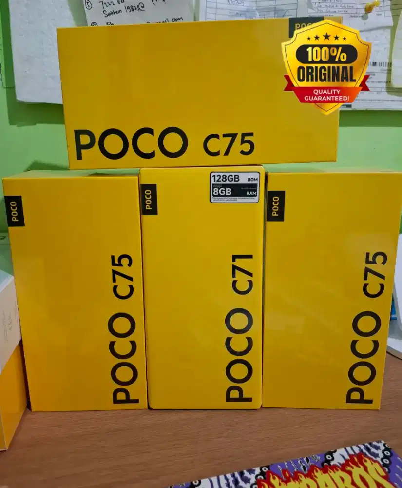 Poco C75 ram 6/128 Baru garansi resmi Poco C71 4/128 baru