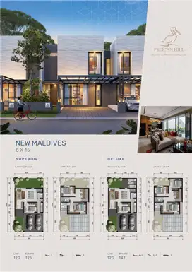 Rumah Pelican Hill, Modern Minimalis, Type Baru, Cluster Favorit