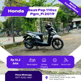 Honda Beat pop 110cc Pgm_Fi Tahun 2019 Pajak Hidup