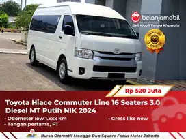 [ KM 1RB  ] Toyota Hiace Commuter Line 3.0 Diesel MT Putih 2024 2025
