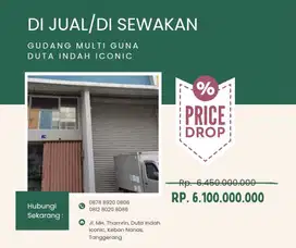 Dijual Cepat Pergudangan Multiguna Duta Indah Iconic Cikokol Tangerang