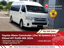 [ KM 1RB  ] Toyota Hiace Commuter Line 3.0 Diesel MT Putih 2024 2025