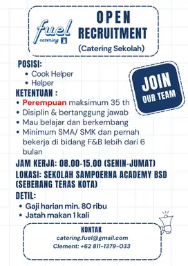 Helper Kantin Sekolah Sampoerna Academy BSD