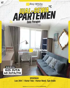 Apartemen Full Furnish di Solo Paragon.