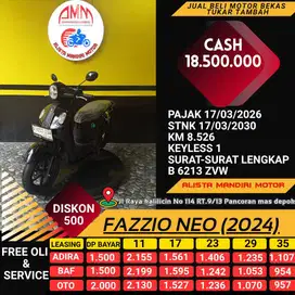 FAZZIO NEO 2024, Pajak ON, KM Rendah, SS Lengkap