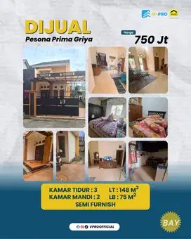 Jual Rumah Pesona Prima Griya antangŭ
