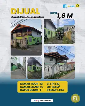 Jual cepat Rumah Kos Andi Jemma Makassar Landak