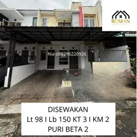 SIAP HUNI RUMAH PURi BETA 2 DISEWAKAN