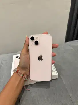 jual iphone 13, pink 128GB SECOND IBOX