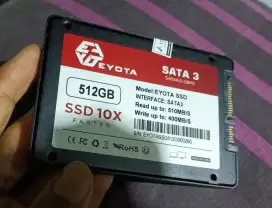 SSD 2,5 inch 512GB mulus like new speed tembus 250mbps