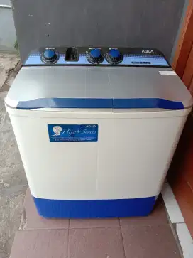 MESIN CUCI 2 TABUNG MEREK AQUA HIJAB SERIES