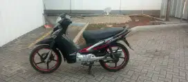 Motor Bekas Honda Supra X 125 CC Hitam Merah Termurah