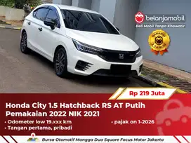 [ LOW KM ] Honda City 1.5 Hatchback HB RS AT Putih 2021/2022