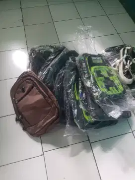Jual tas sekolah borongan 14 biji sisa  toko tutup