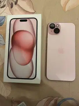 DIJUAL IPHONE 15 PLUS PINK 128gb BH ON 100% garansin On