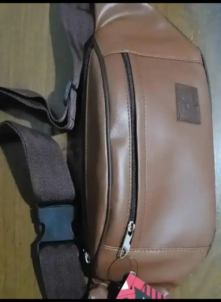 Waistbag warna, cokelat
