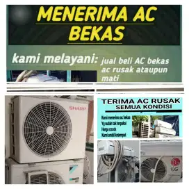 Terima ac bekas rusak mati