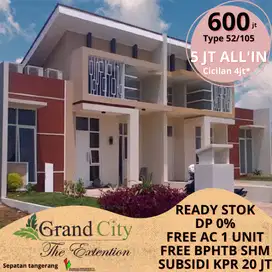 Rumah siap huni dp 5juta pusat kota sepatan grandcity extention