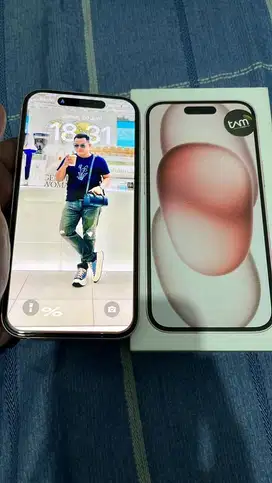 iphone 15 pink 128GB Second rasa new