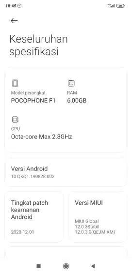 HP seken pocophone  F1