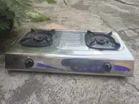 Kompor Gas Rinnai Stainless 2 Tungku