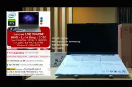 NEW LOQ i5 gen12 Rtx3050 6gb 100Srgb gransi 2th