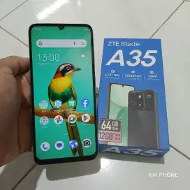 ZTE Blade A35 4/64 4G Fulset segel mulus 98%.harga 850 net