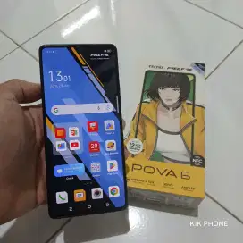 Tecno Pova 6 8/256 4G Fulset segel mulus 95%.harga 1.950 net