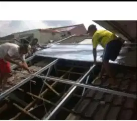 Jasa renovasi atap,genteng bocor,renovasi rumah,flapon,dak rembes dll