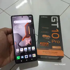 Infinix GT 10 Pro 8/256 4G Fulset segel mulus 95%.harga 2.200 net