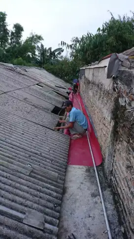 Perbaikan dak rembes,atap bocor,renovasi rumah,flapon,kanopi dll