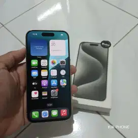 Iphone 15 Pro 128Gb BH 98% Resmi Fulset segel mulus 99%.harga 14.500