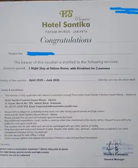 Voucher Santika Hayam Wuruk