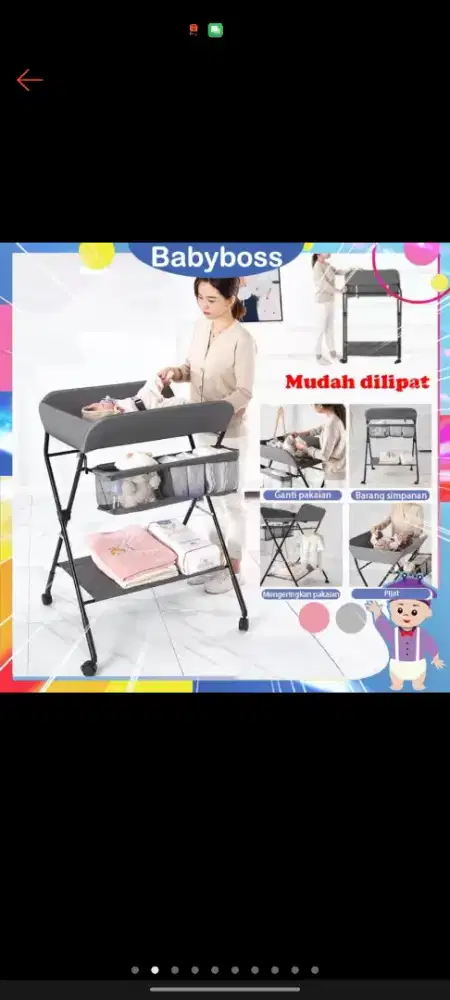 Meja Tempat Ganti Popok Bayi  Meja Bayi Newborn ChangingTable Meja