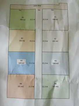 Dijual  tanah petak/kavling hrg murah & terjangkau