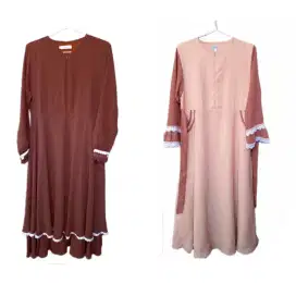 Gamis hijab branded berkualitas bhn adem TebalLebar SEPERTI BARU semua