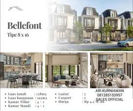 TERBARU! BELASAN TAHUN DITAHAN LOKASINYA! Cluster BELLEFONT summarecon