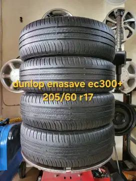 4 pcs 205/60 r17 dunlop enasave ec300+ 85% nik 2021