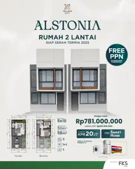 Rumah 2 lantai SIAP HUNI  TAHUN INI