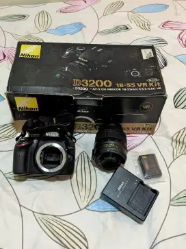 Di jual Kamera DSLR Nikon D3200 Lensa Kit VR 18-55mm
