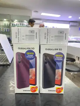 Samsung a14 5g 6/128gb new, garansi resmi/indonesia 1 tahun