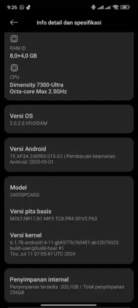 POCO X7 5G 8/256 GB PEMAKAIAN 3 BULAN MULUS ABIS NO MINUSS