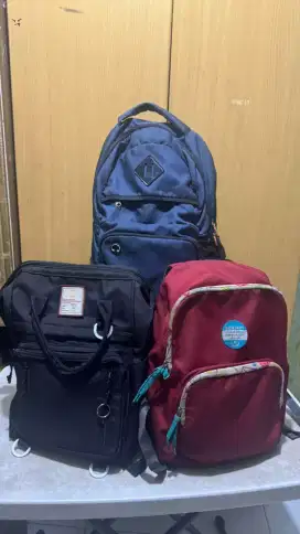 Tas sekolah, kerja dan aktivitas lainnya