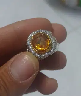 Natural orange safir tanzania